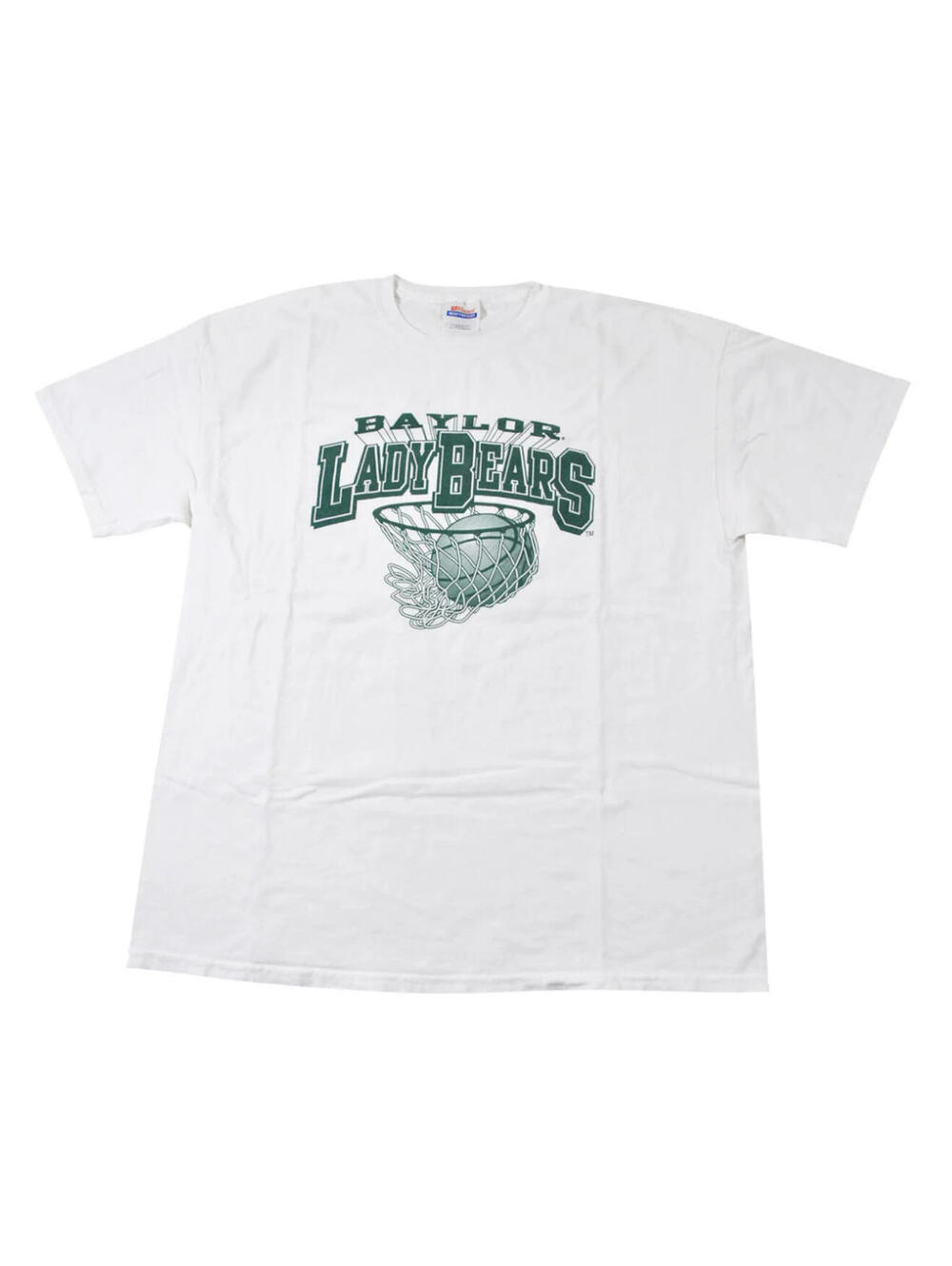 Vintage Baylor Bears Lady Bears Basketball NCAA White Shirt Size X-Large